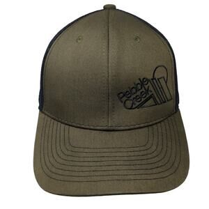 Pebble Creek Snapback Trucker Hat Brown One Size Adjustable Mesh Back Cobra